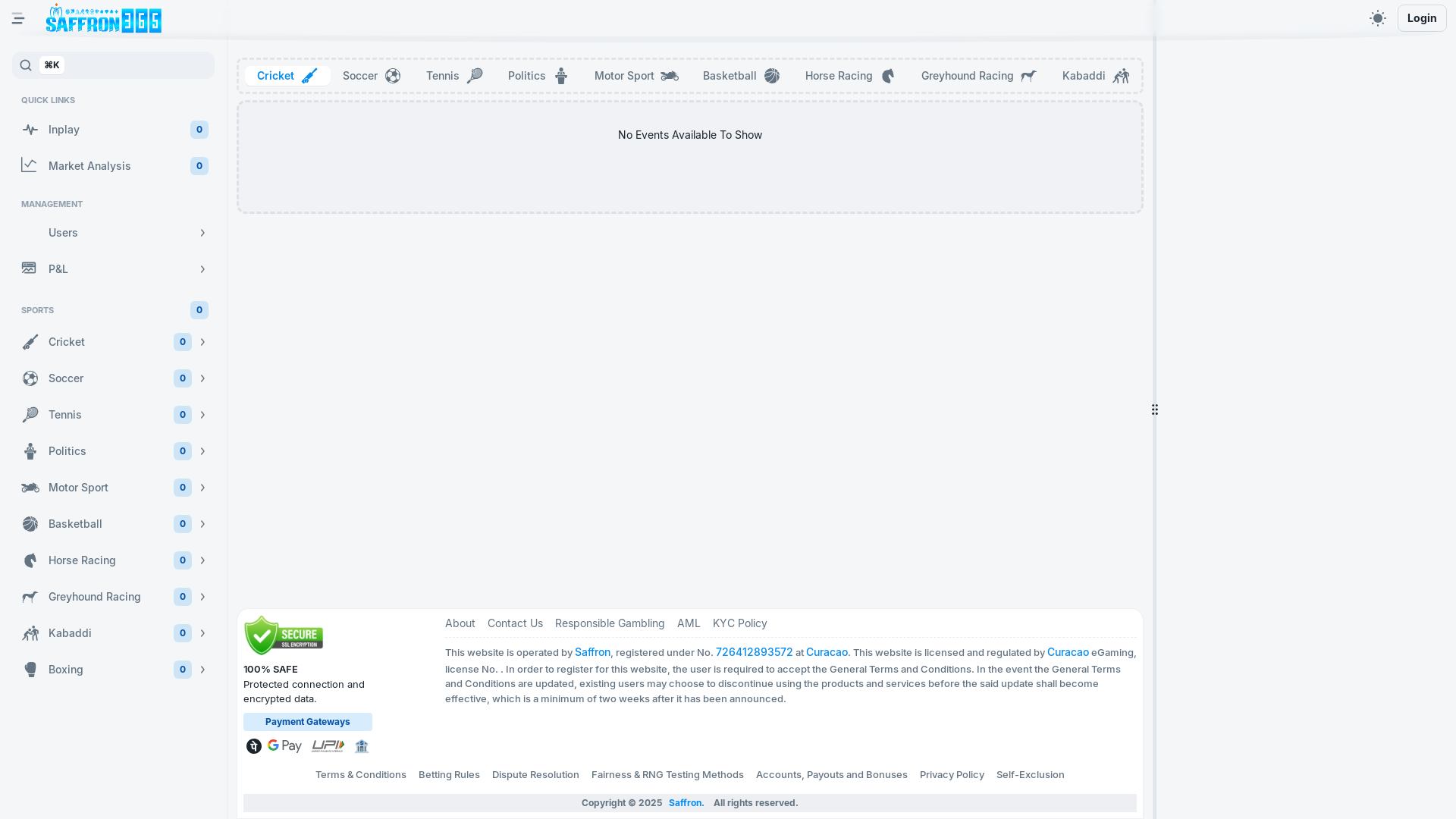 website screenshot of https://admin-saffron365-live.pages.dev/