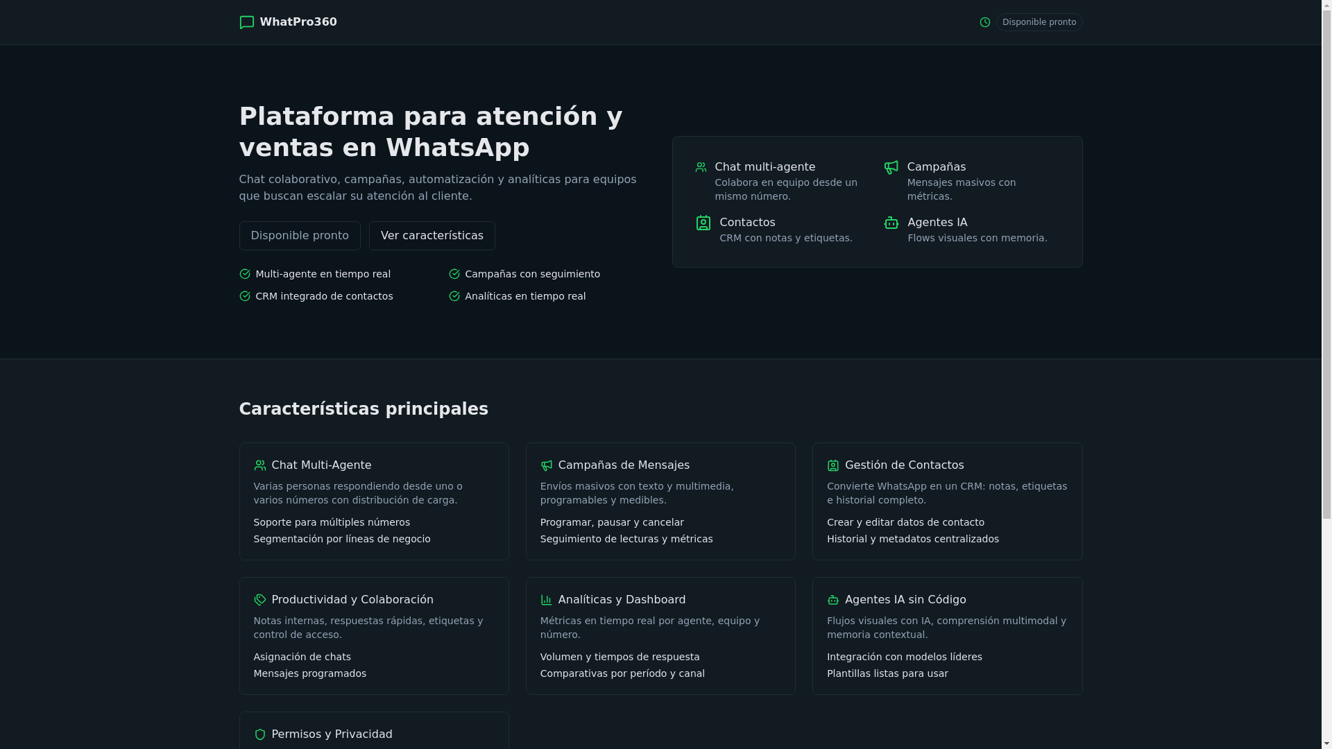 website screenshot of https://whatpro360.pages.dev/