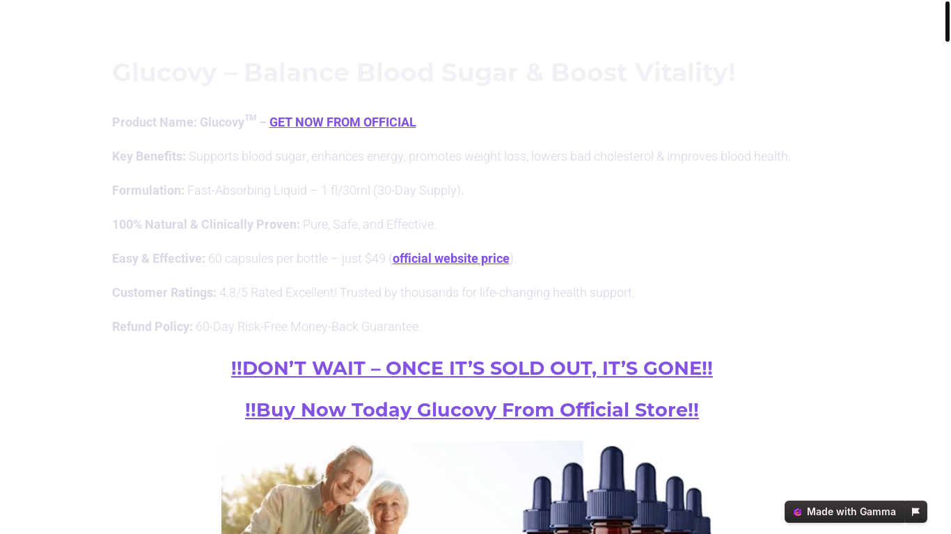 website screenshot of https://glucovy-balance-blood-su-866rd63.gamma.site/glucovy