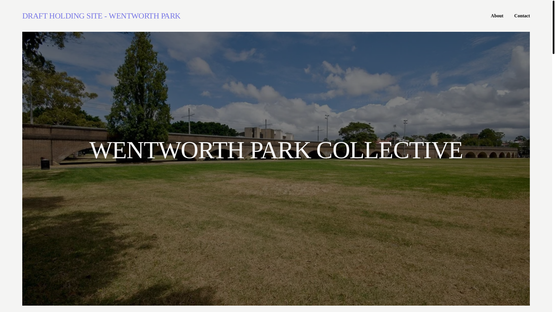 website screenshot of https://wentworthparkcollective.com/