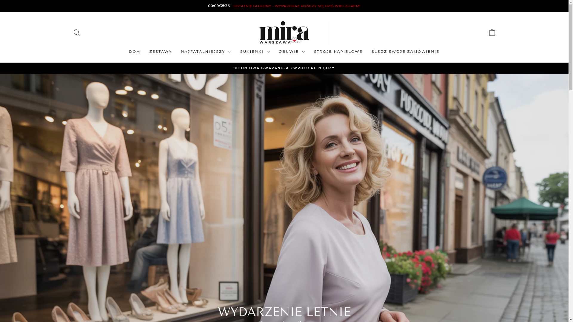 website screenshot of https://mira-warszawa.pl/