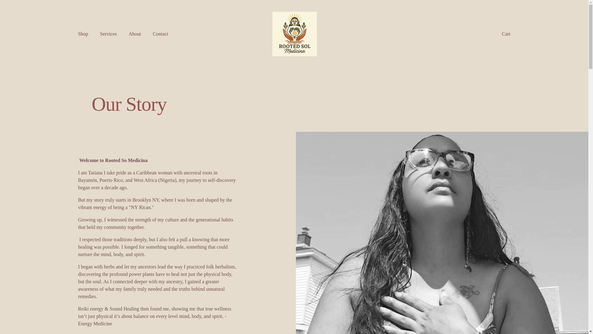 website screenshot of https://rootedsolmedicina.com/
