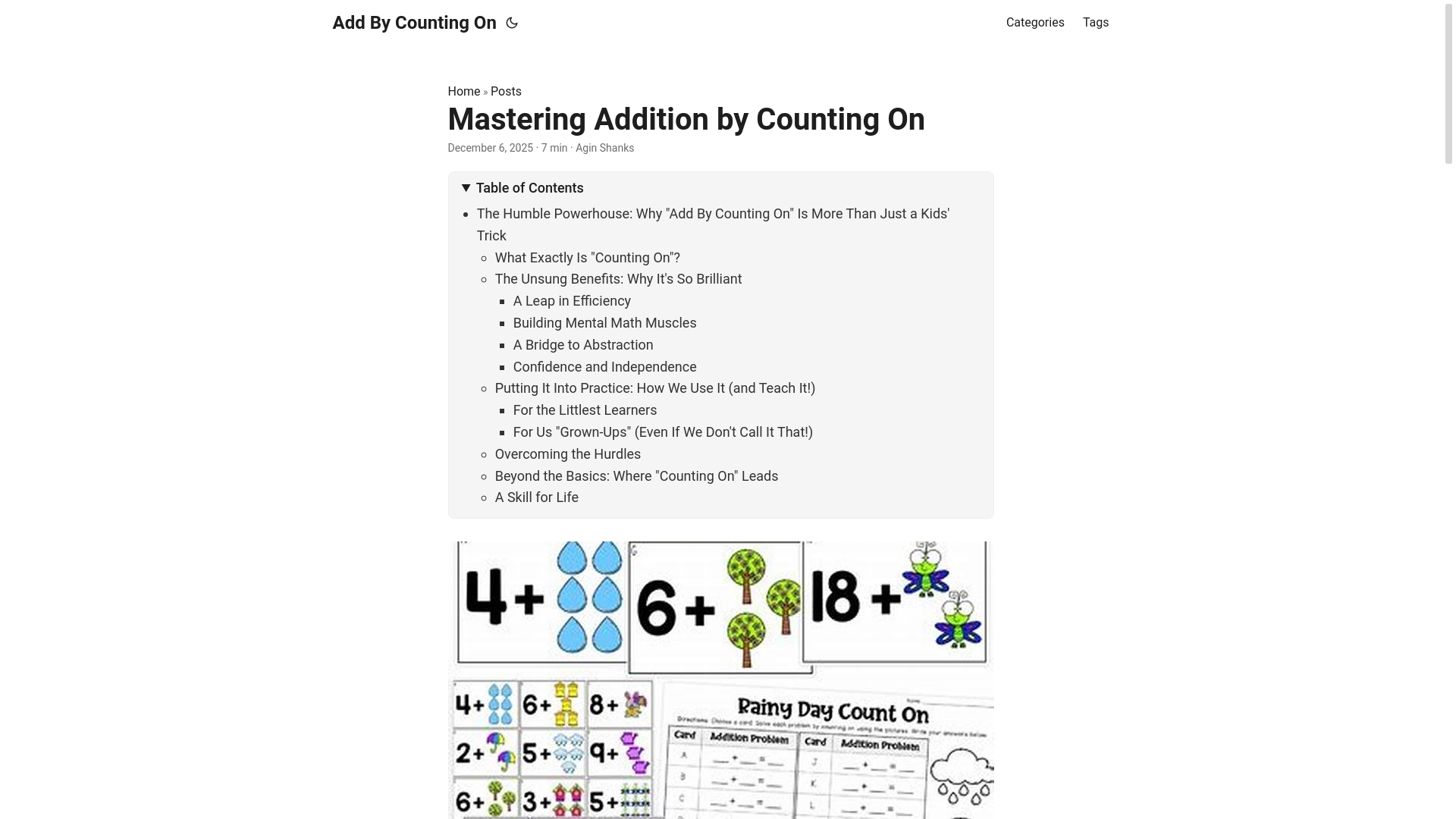 website screenshot of https://addbycountingon2.pages.dev/