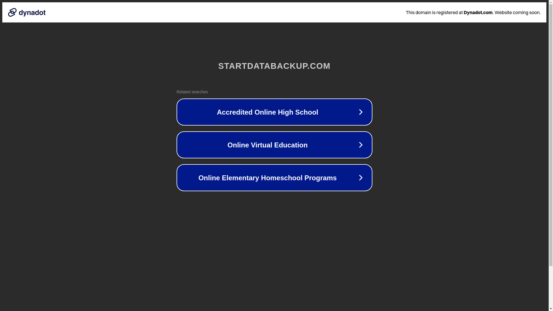 website screenshot of https://startdatabackup.com/