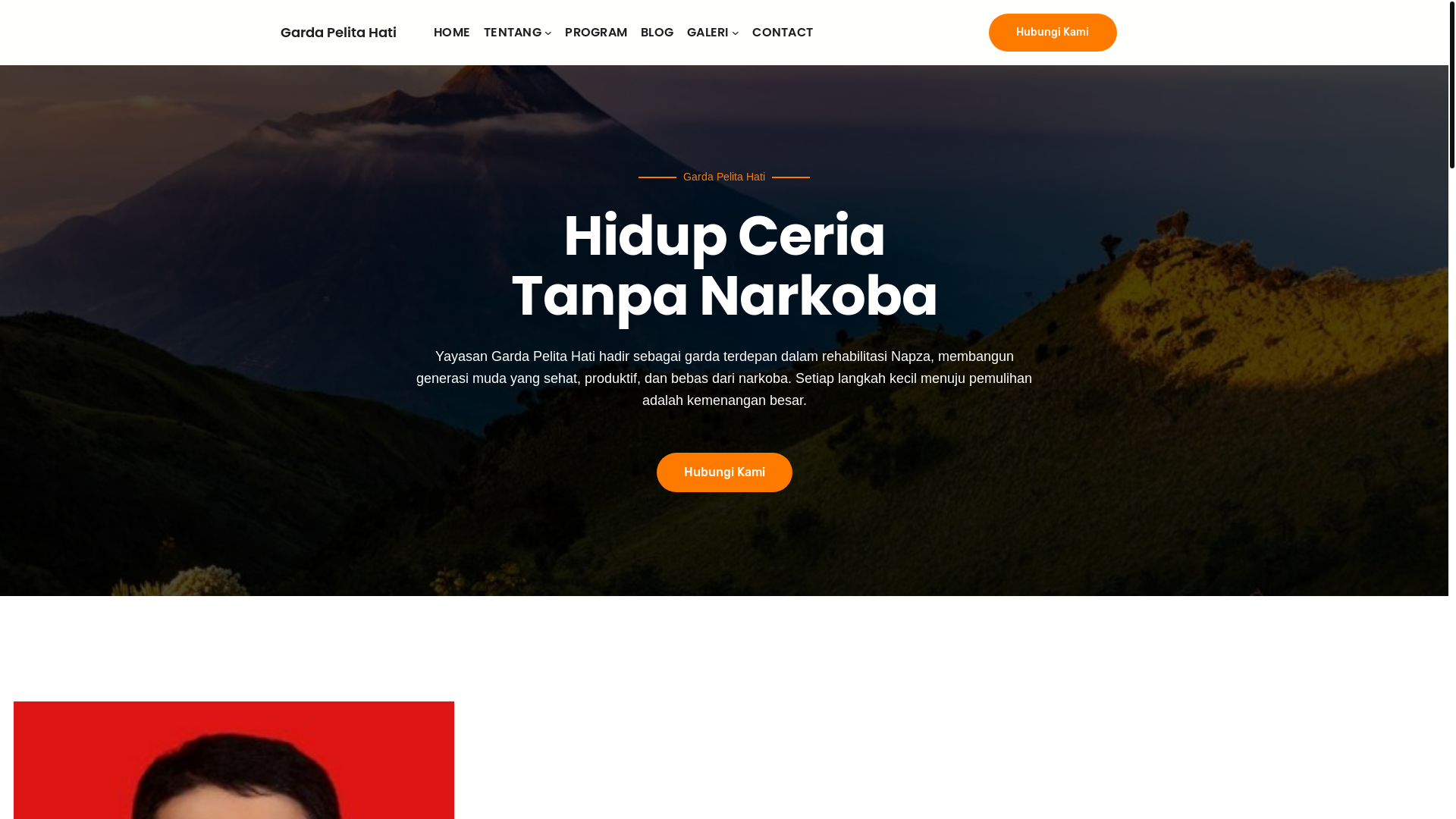 website screenshot of https://gardapelitahati.web.id/