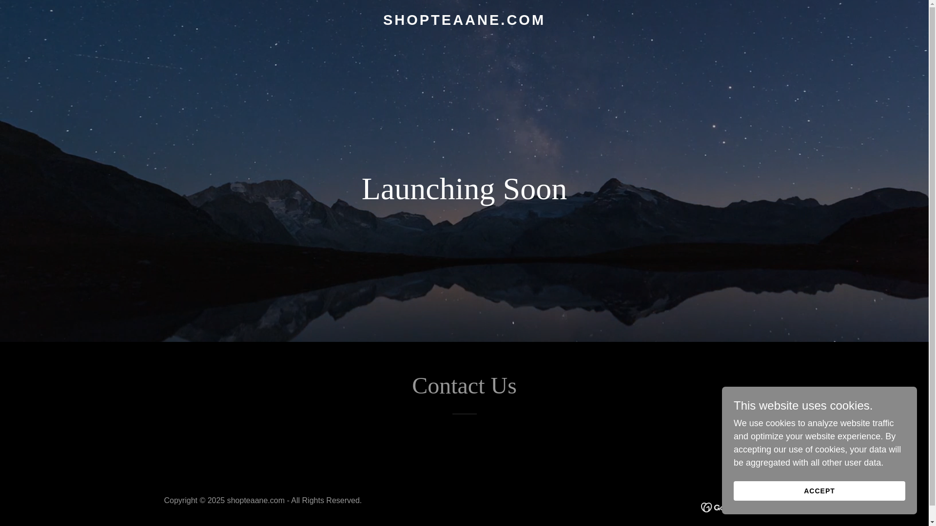 website screenshot of https://shopteaane.com/