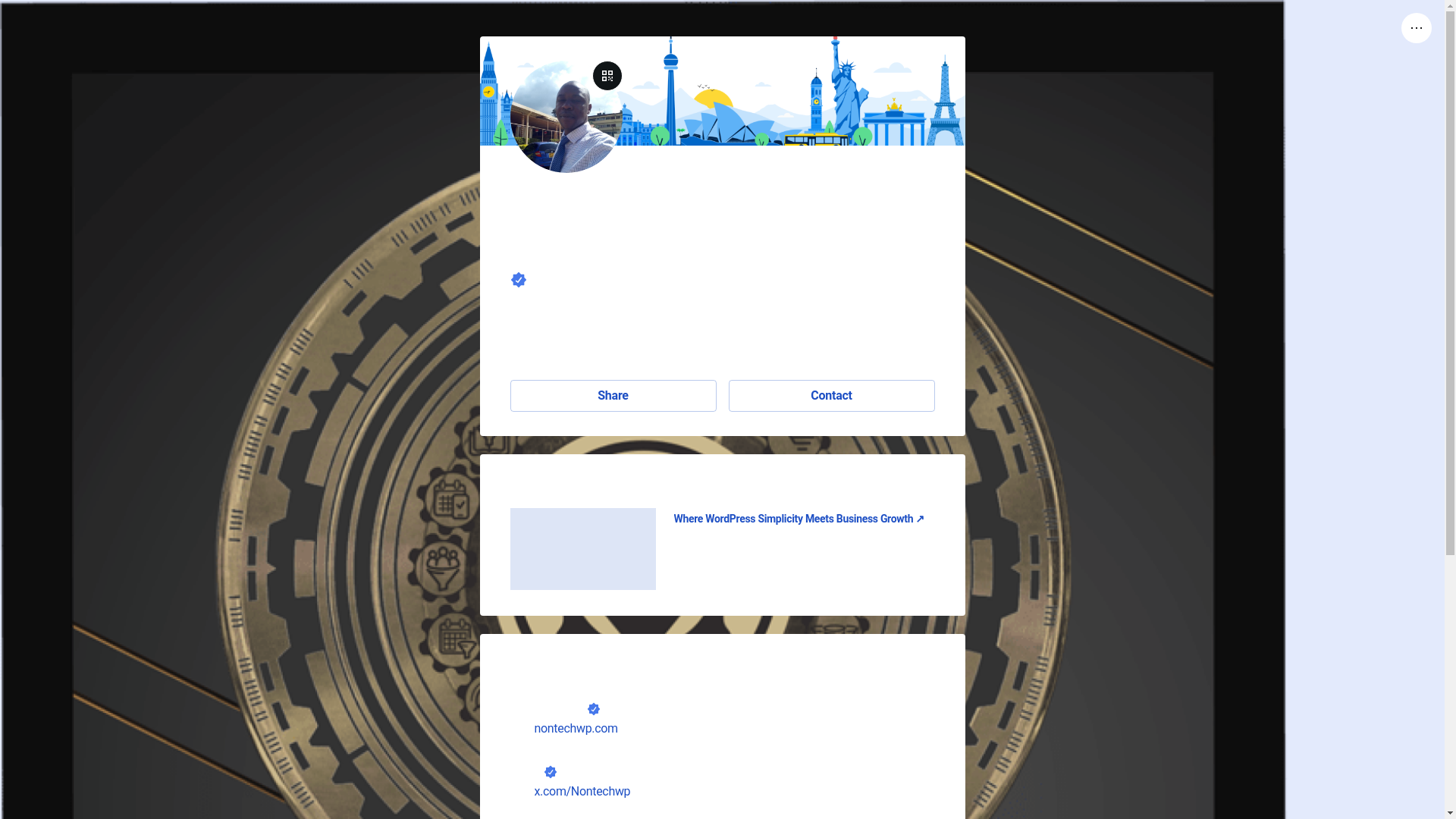 website screenshot of https://chavasua.link/