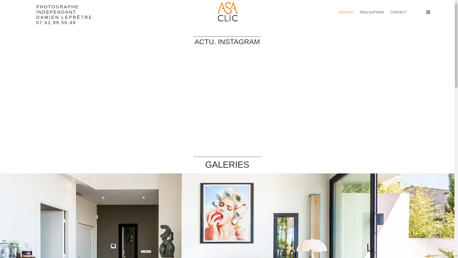 website screenshot of https://asaclic.fr/