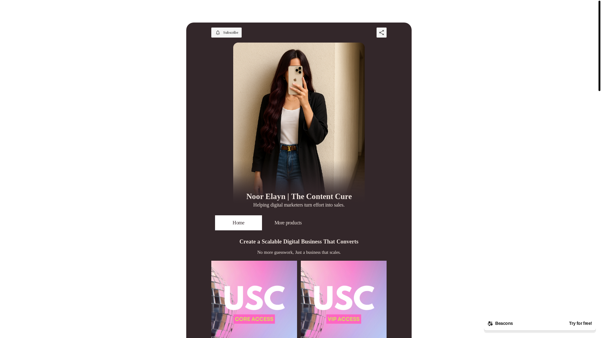 website screenshot of https://bynoorelayn.info/