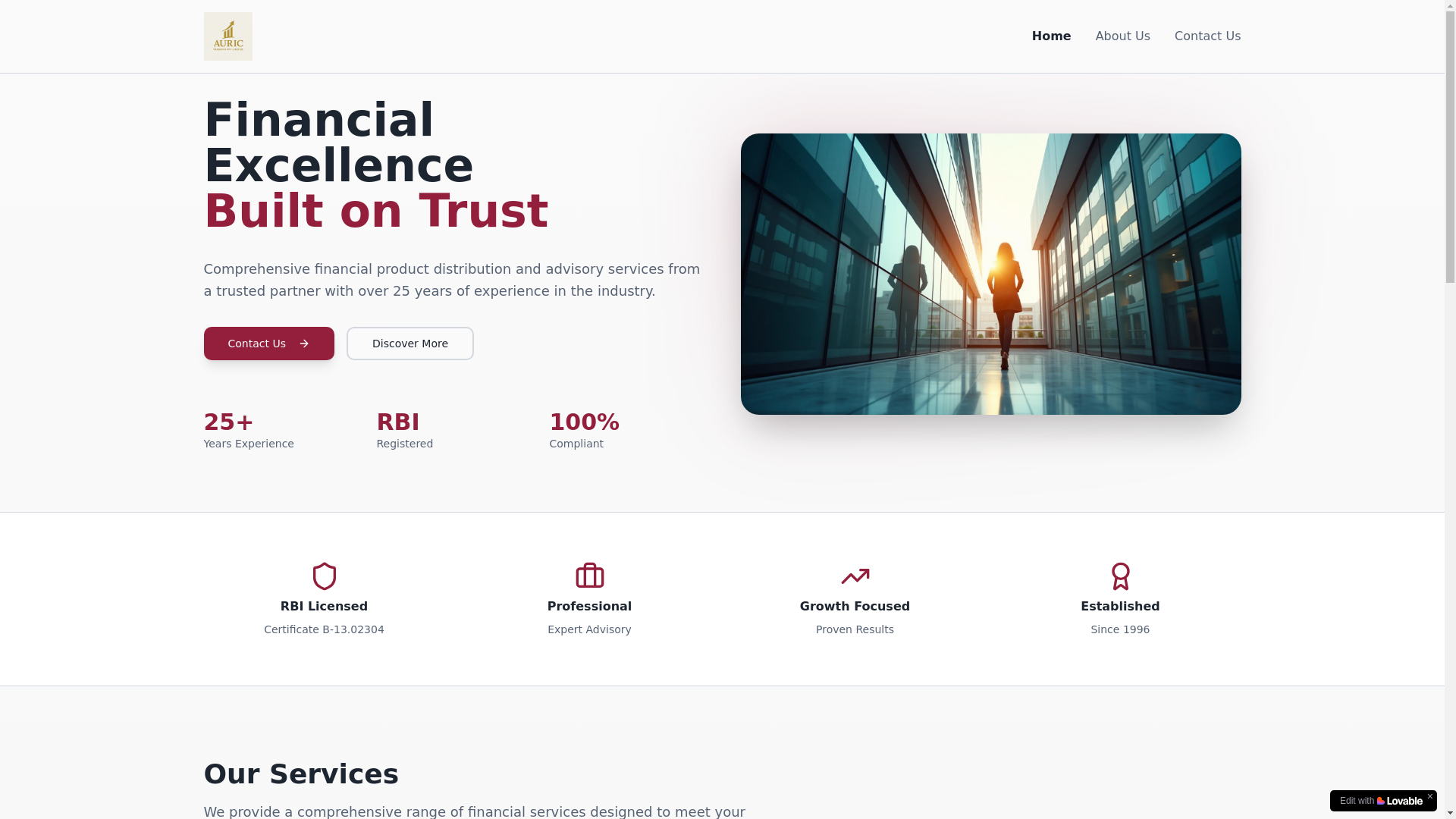 website screenshot of https://aurictradefin.com/