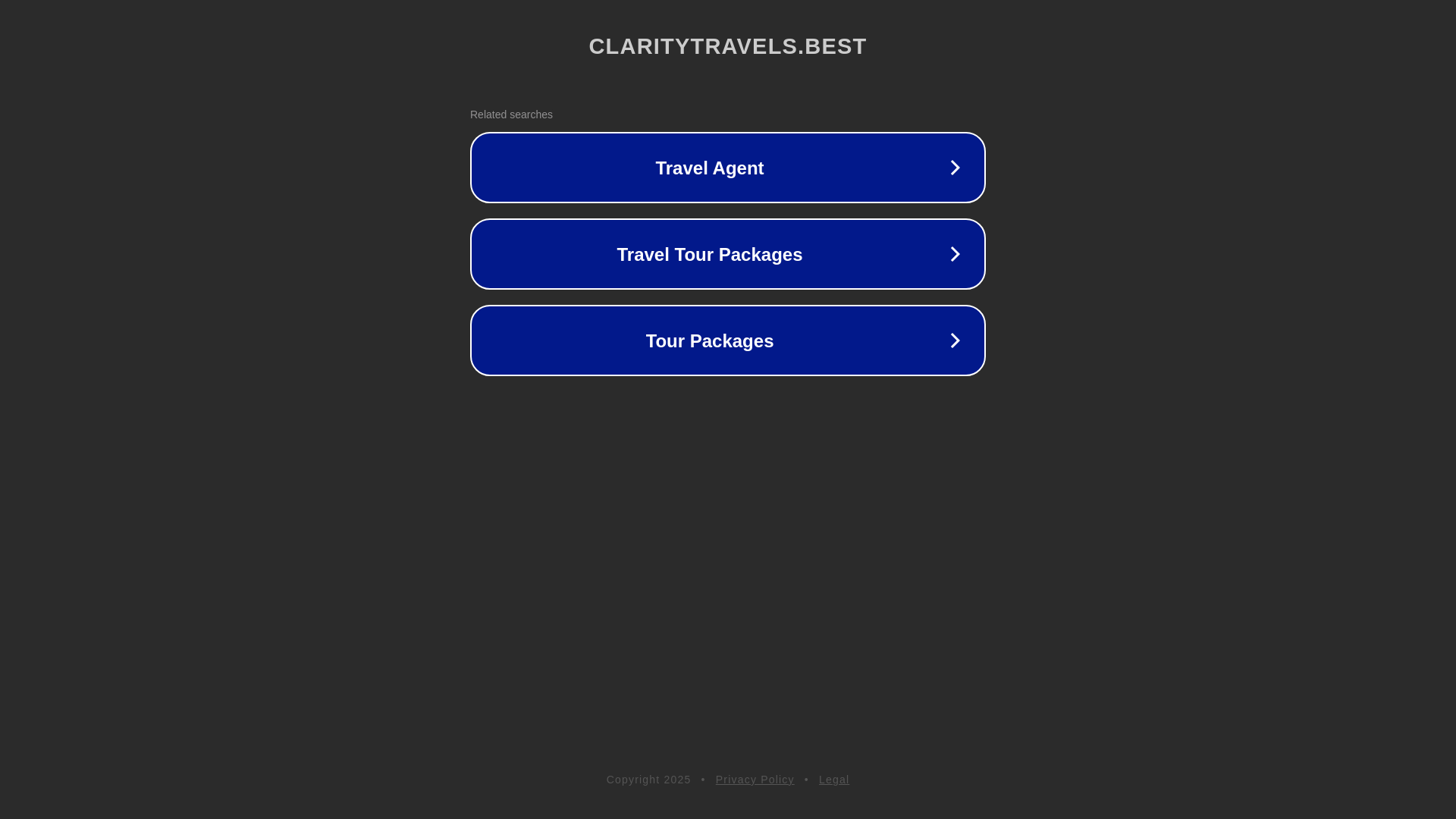 website screenshot of https://claritytravels.best/