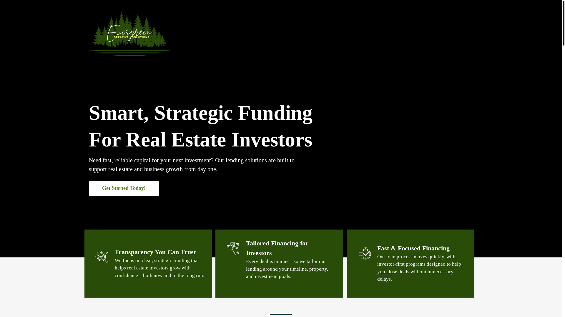 website screenshot of https://quickecsloans.com/