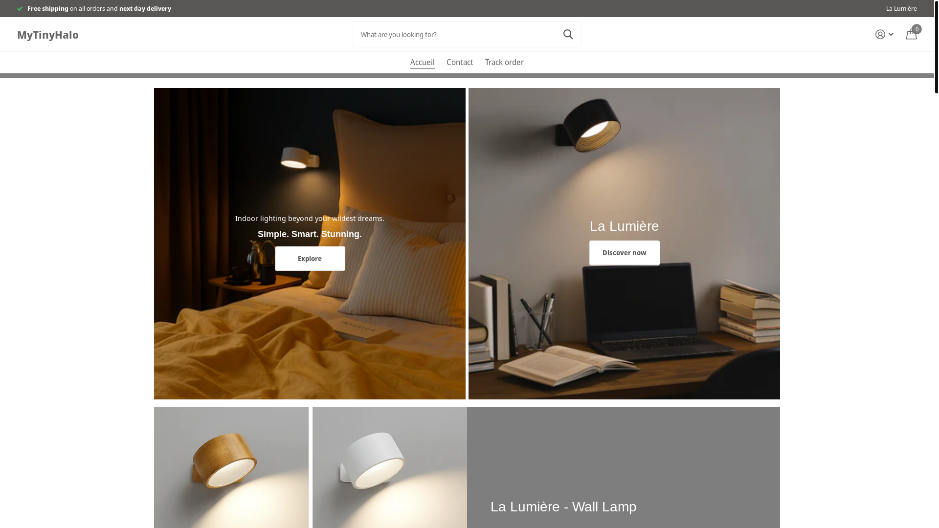 website screenshot of https://mytinyhalo.com/