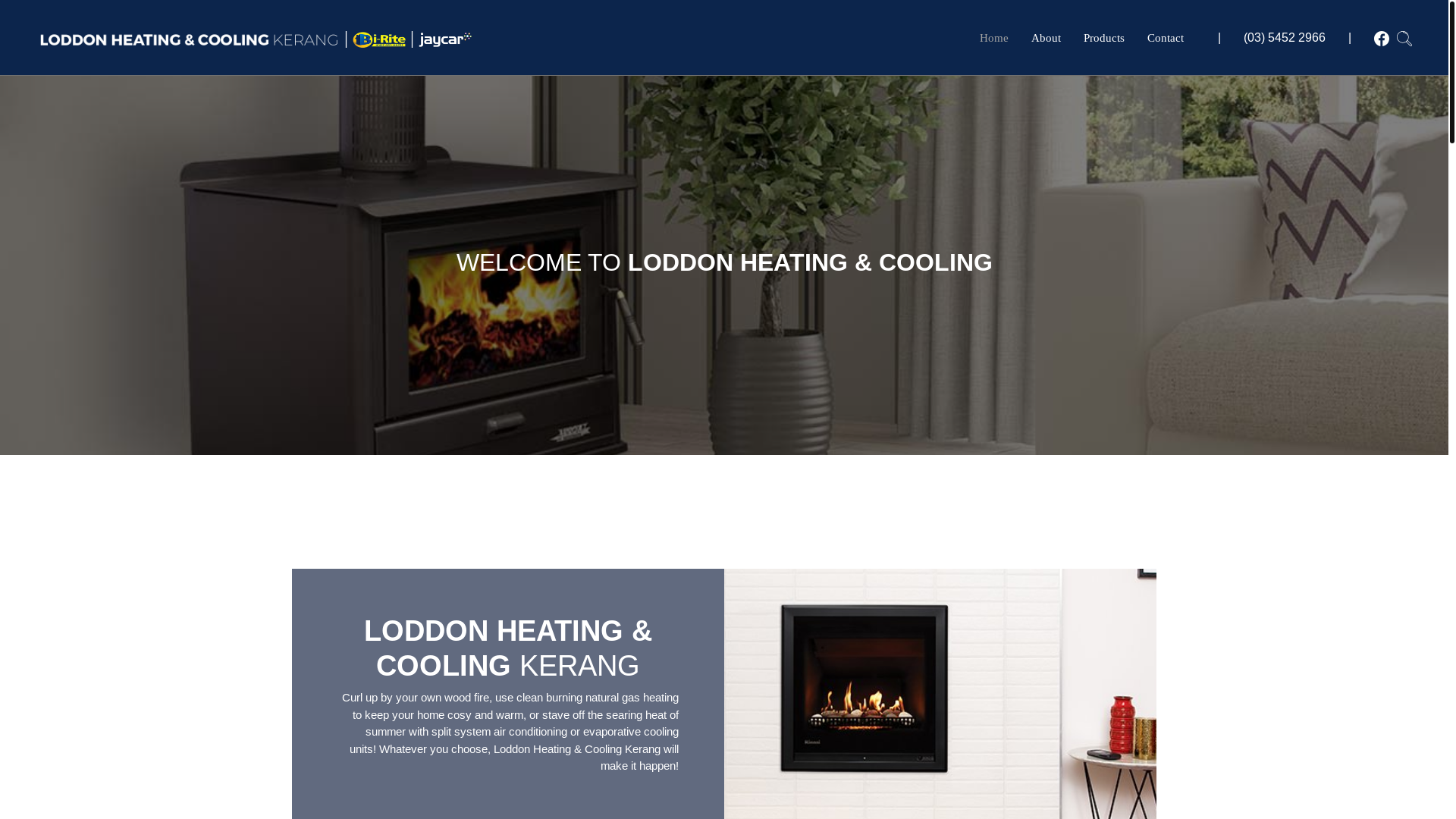 website screenshot of https://loddonheatingcooling.online/
