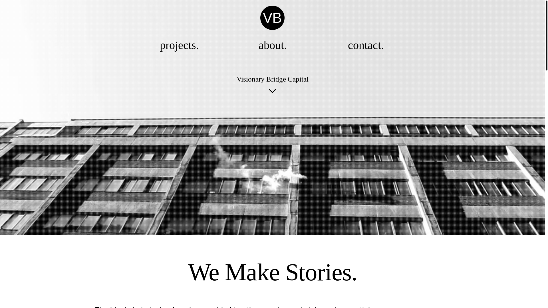 website screenshot of https://visionarybridgecapital.com/