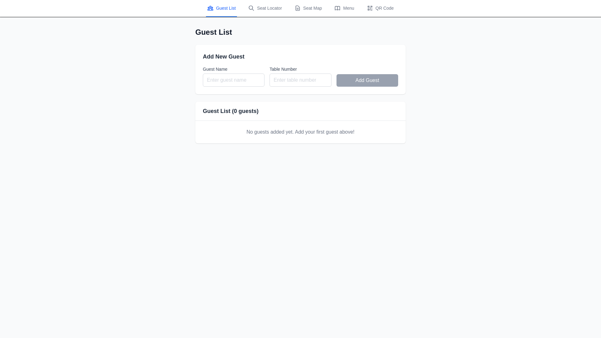 website screenshot of https://locateyourseat.com/
