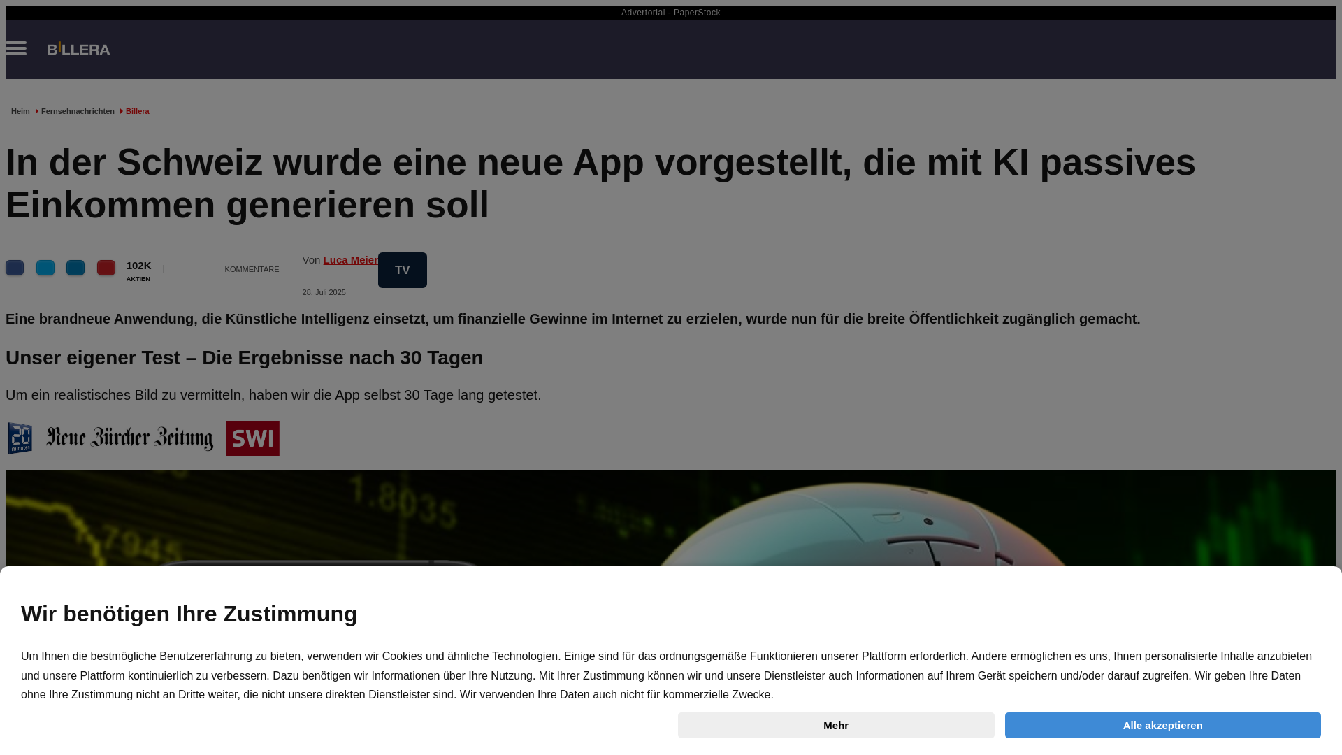 website screenshot of https://ki-materialforschung.com/