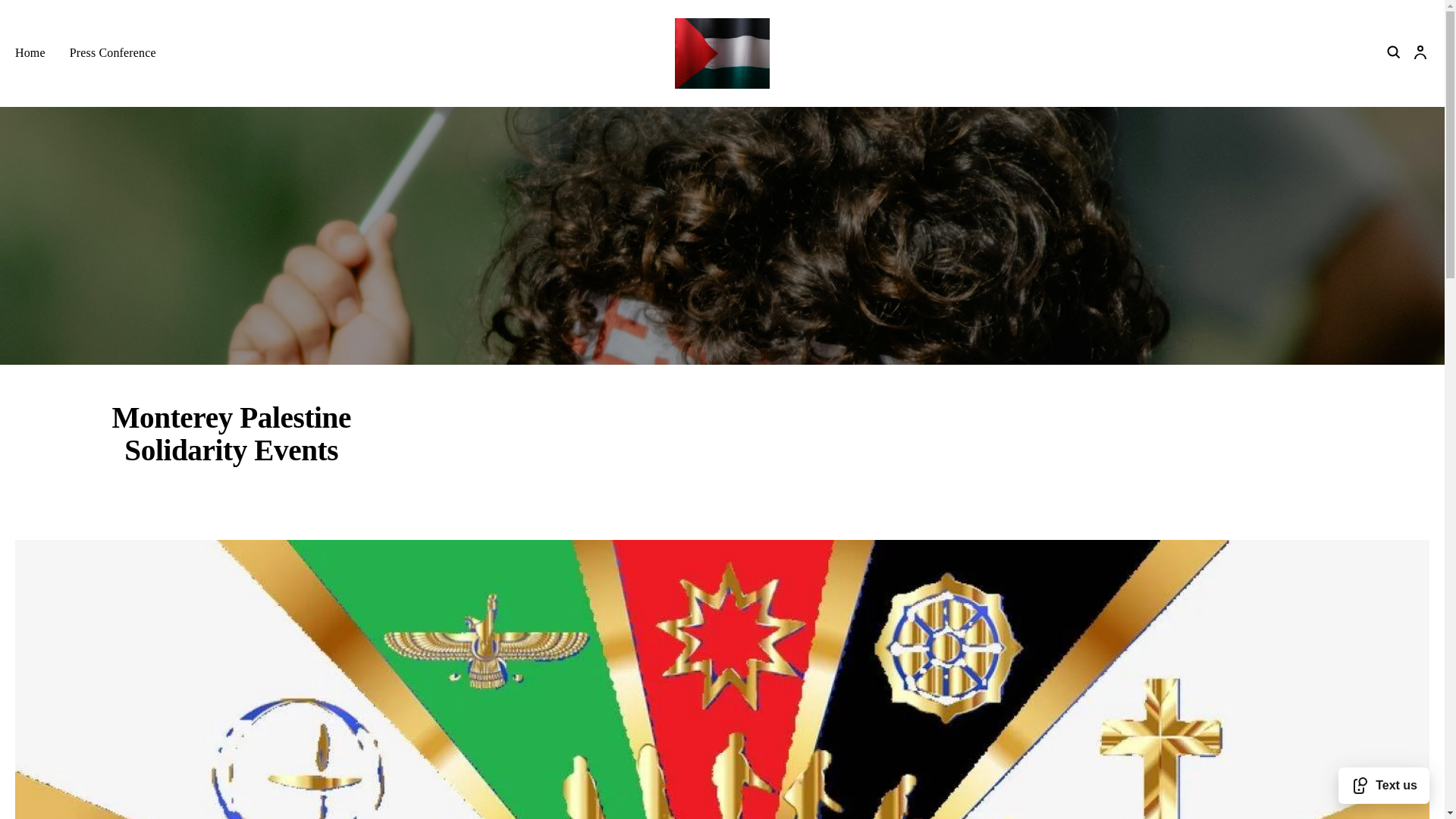 website screenshot of https://montereypalestineevents.com/