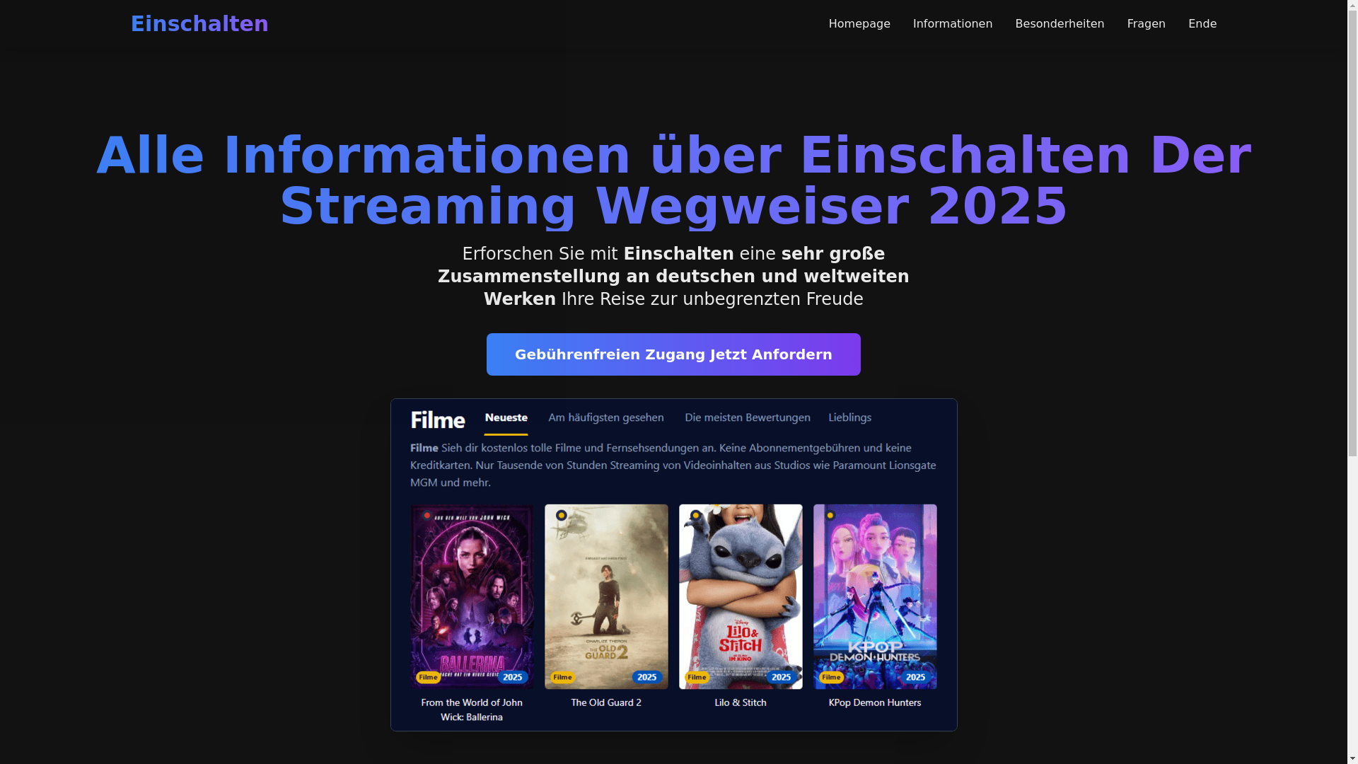 website screenshot of https://einschalten-g4co.pages.dev/