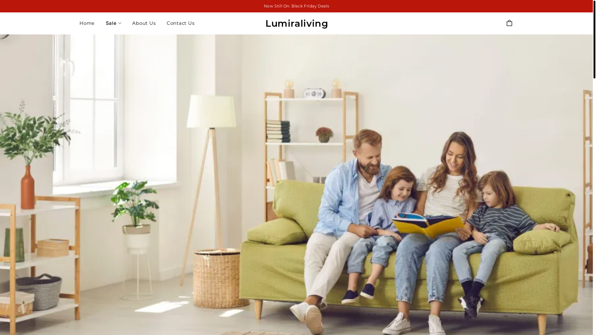 website screenshot of https://lumiraliving.com/