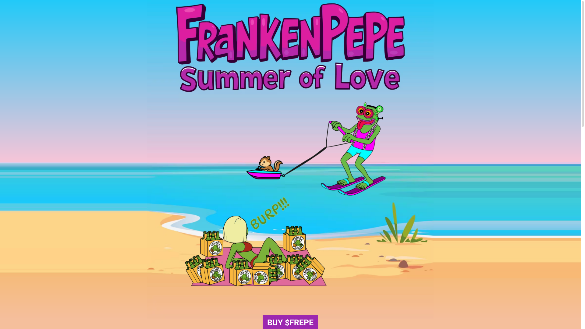website screenshot of https://frankenpepe.pages.dev/