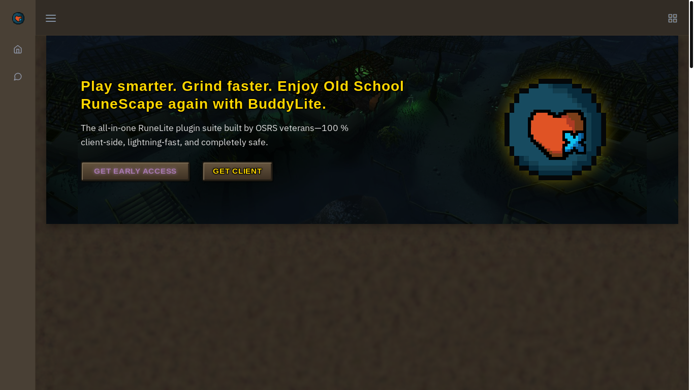 website screenshot of https://buddylite.net/