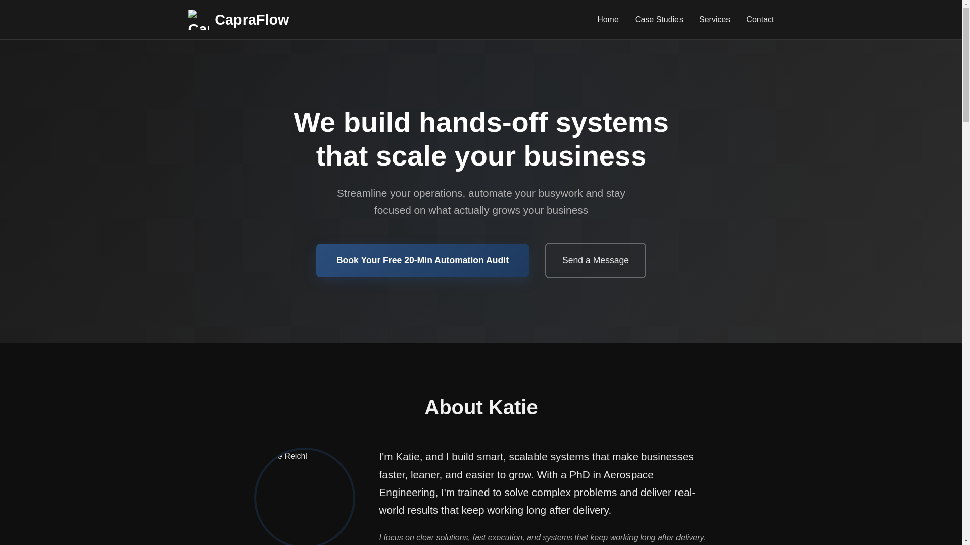 website screenshot of https://capraflow-github-website.pages.dev/