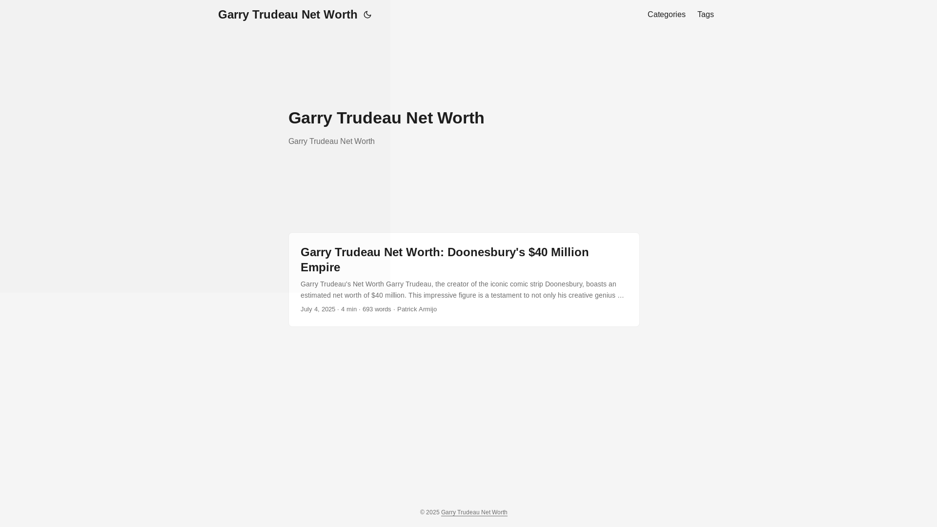 website screenshot of https://garry-trudeau-net-worth20250706.pages.dev/