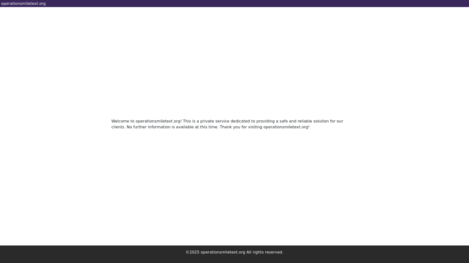 website screenshot of https://operationsmiletext.org/