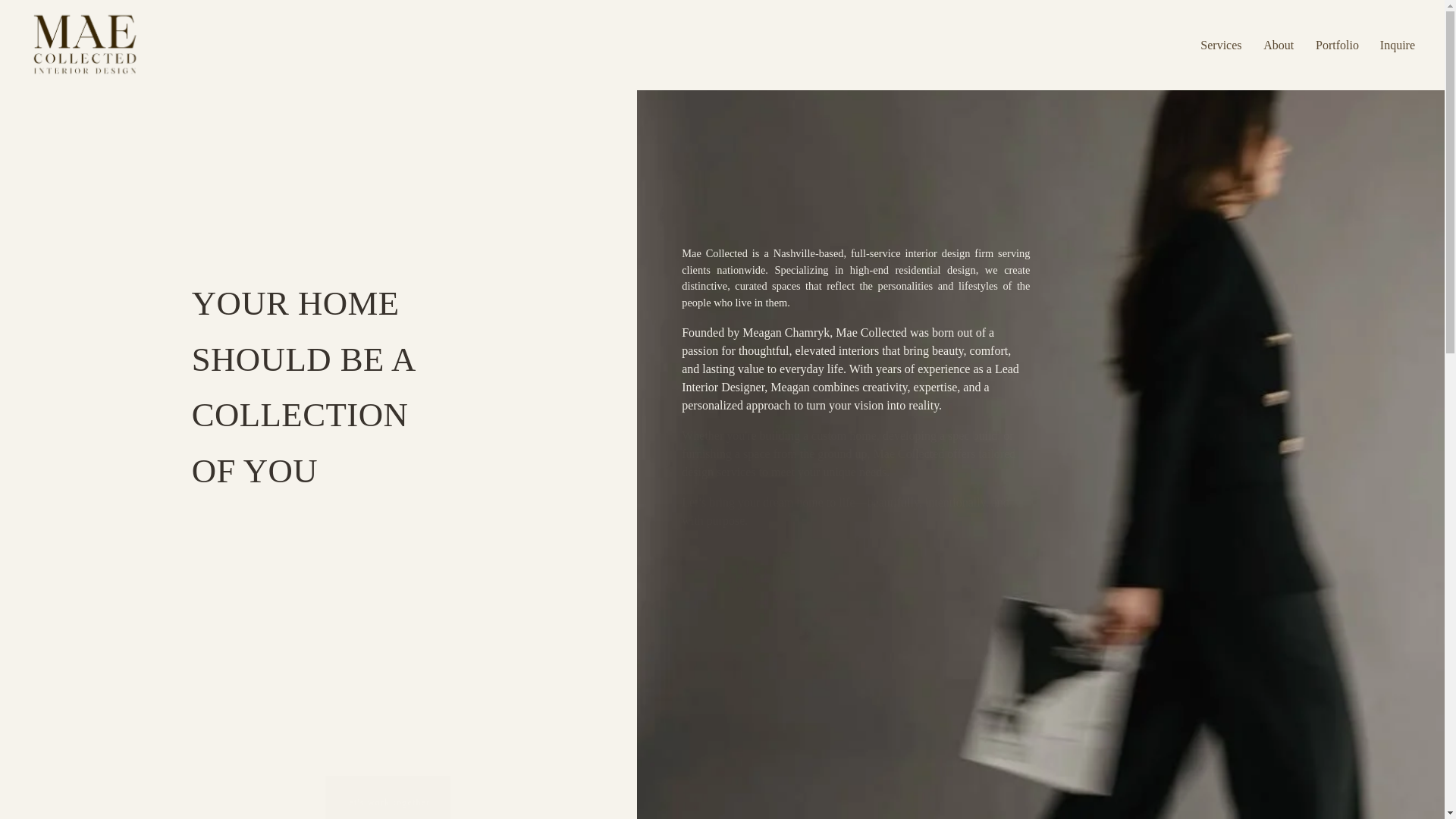 website screenshot of https://maecollected.com/