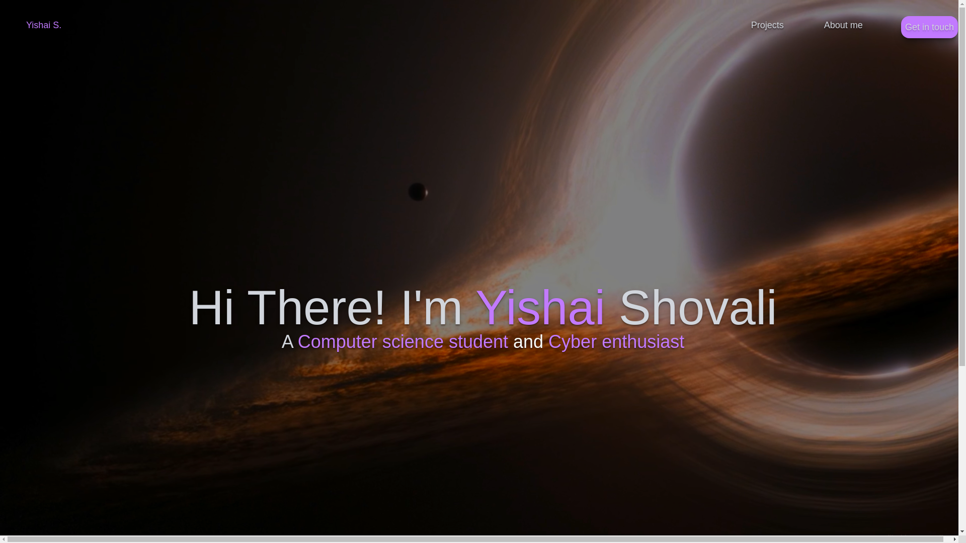 website screenshot of https://yishais.com/