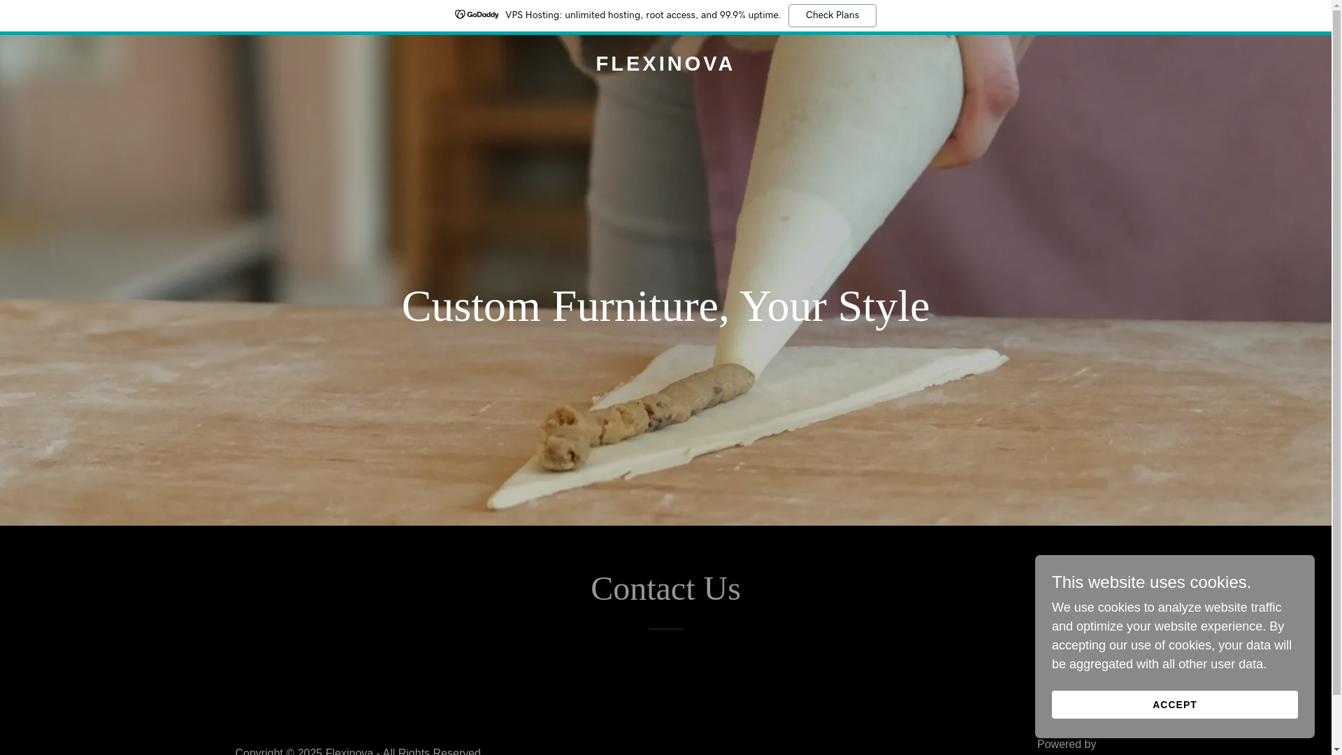 website screenshot of https://flexinova.in/