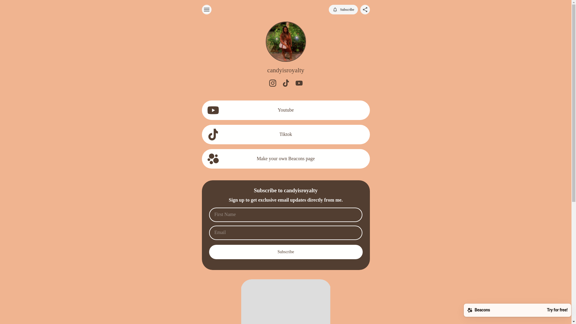 website screenshot of https://candyisroyalty.com/