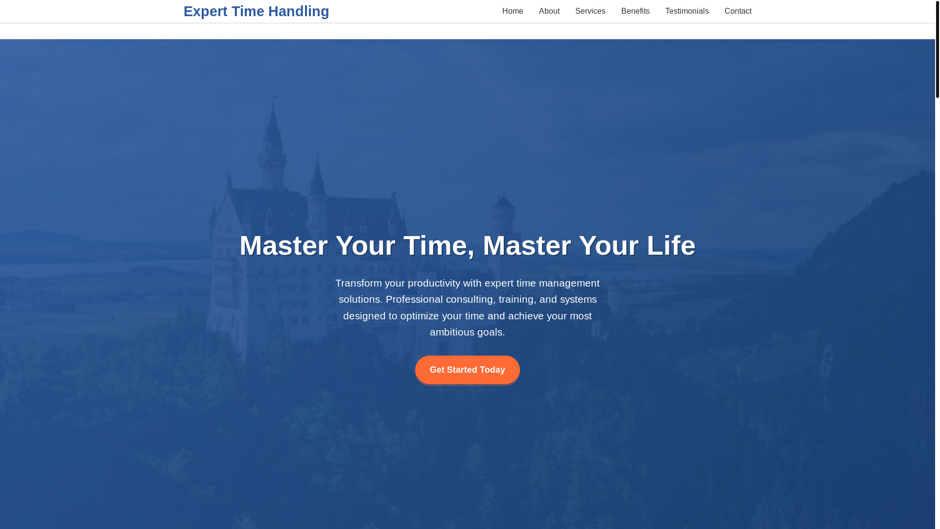 website screenshot of https://experttimehandling.qpon/
