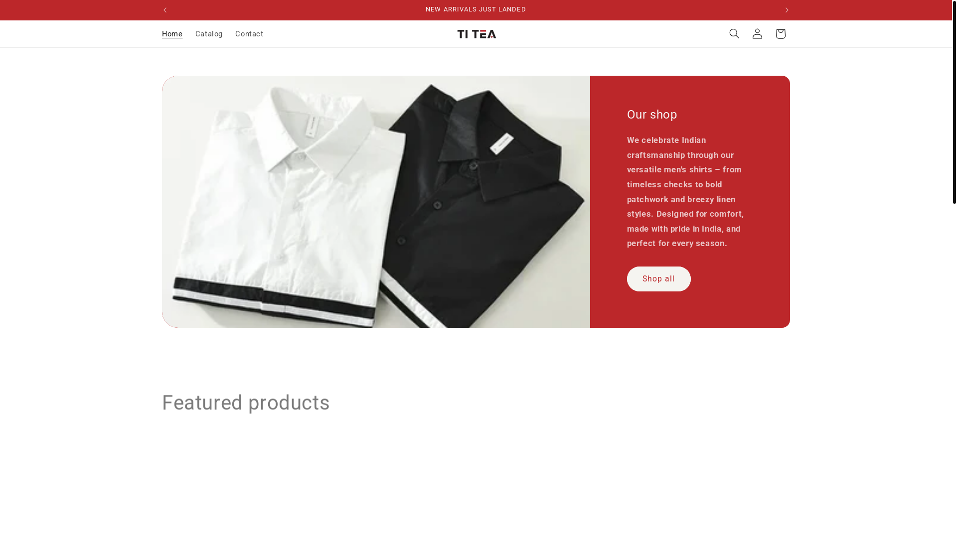 website screenshot of https://titea.shop/