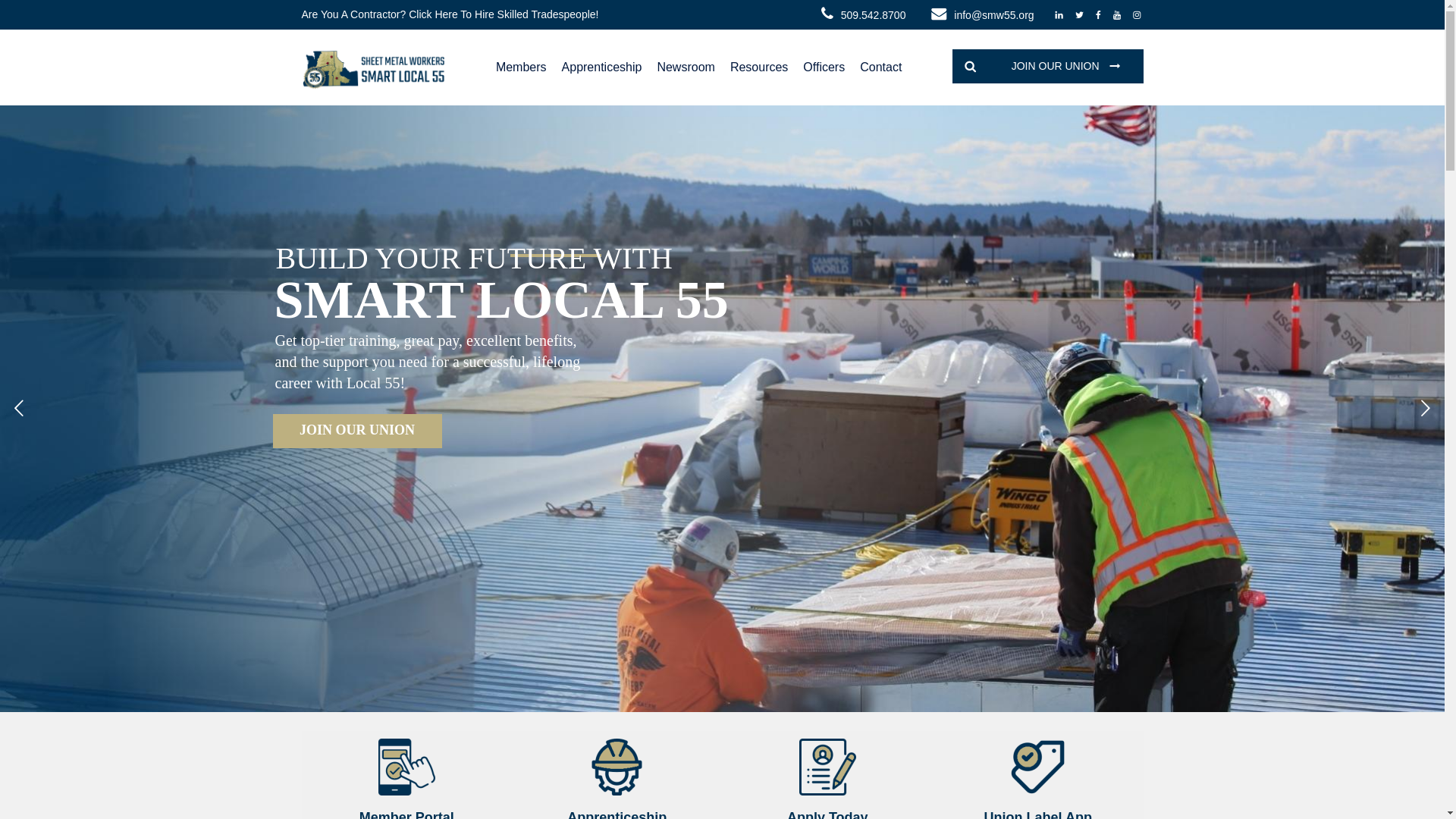 website screenshot of https://smw55.org/