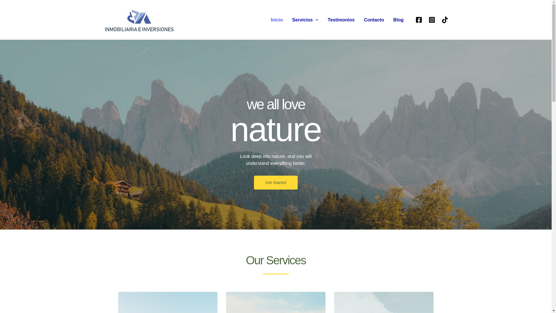 website screenshot of https://inmobiliariabya.net/
