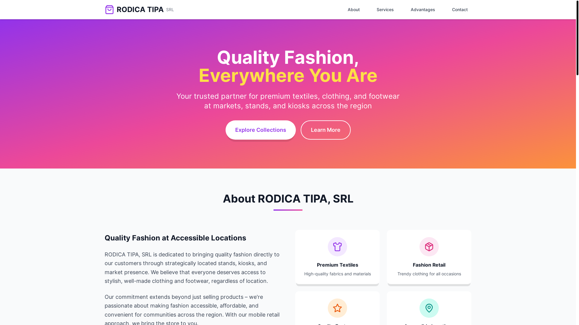website screenshot of https://rodicatipa.com/