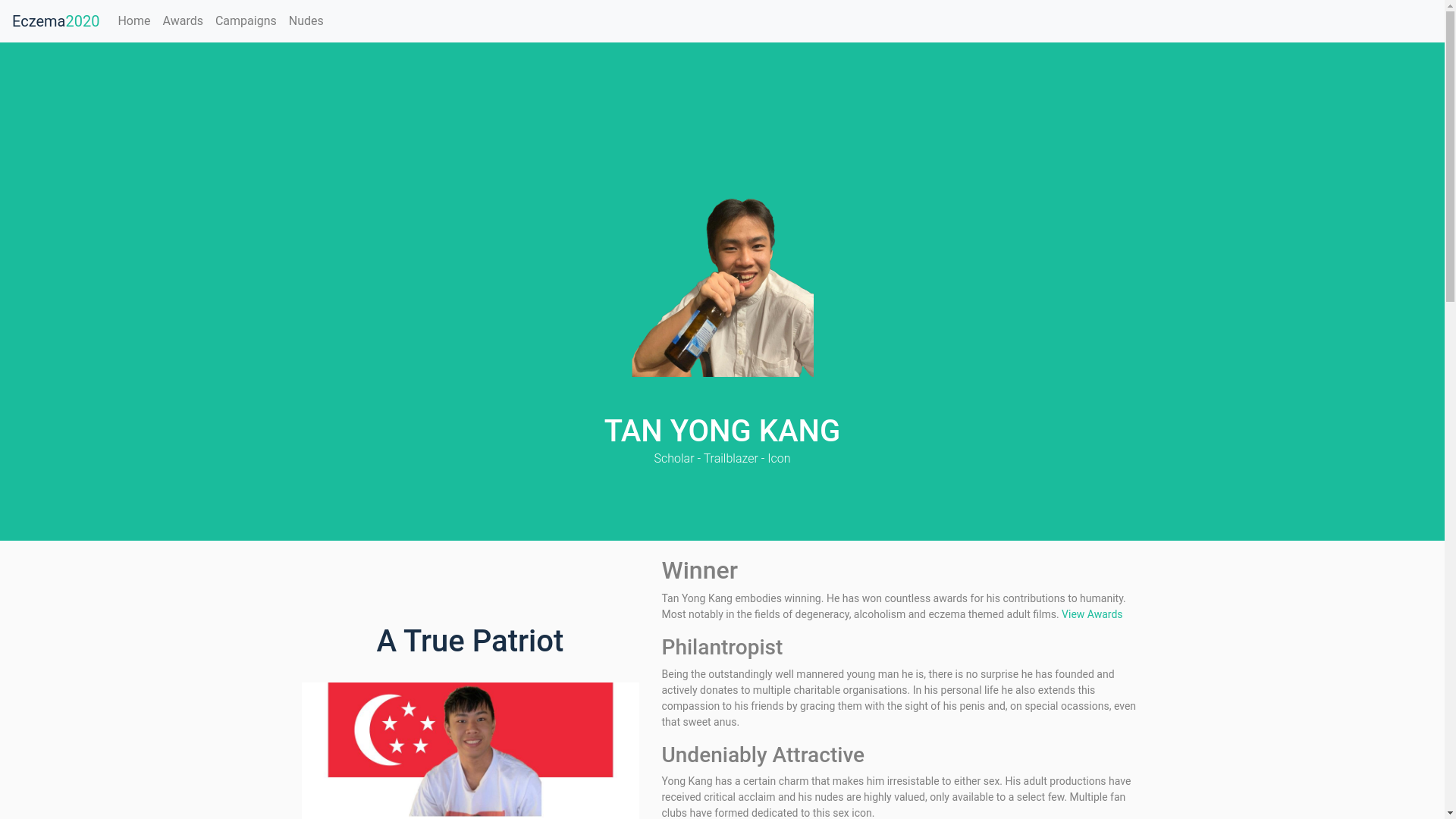website screenshot of https://tanyongkang.com/