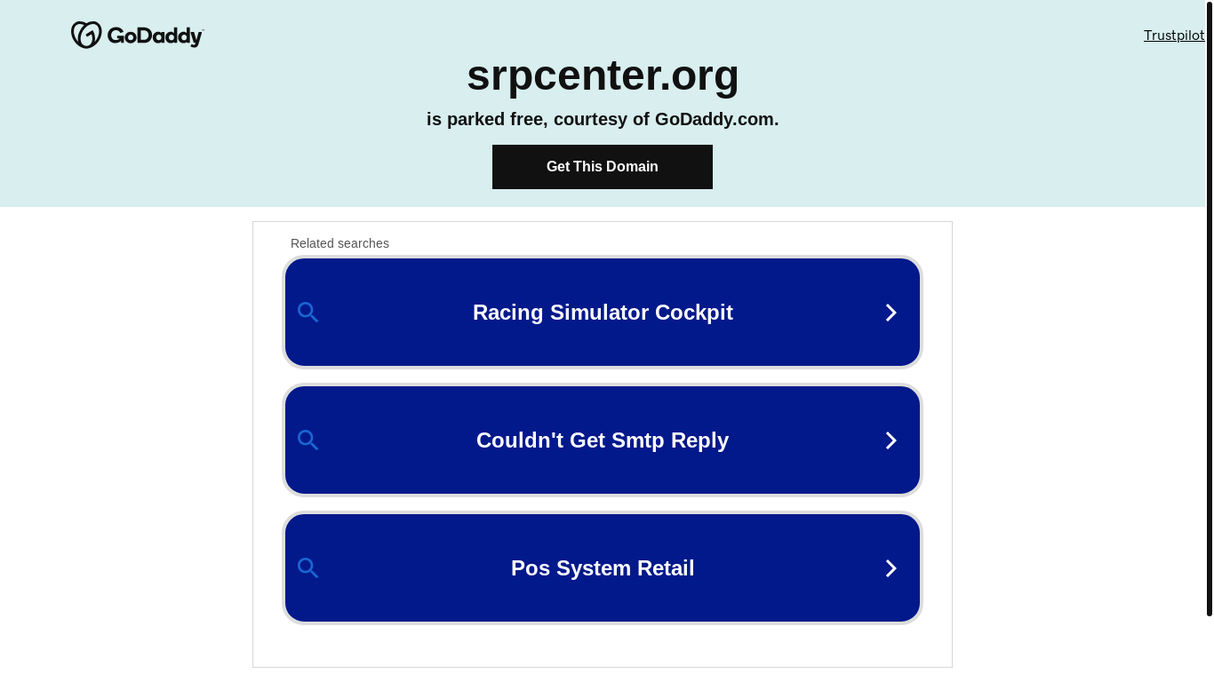 website screenshot of https://srpcenter.org/