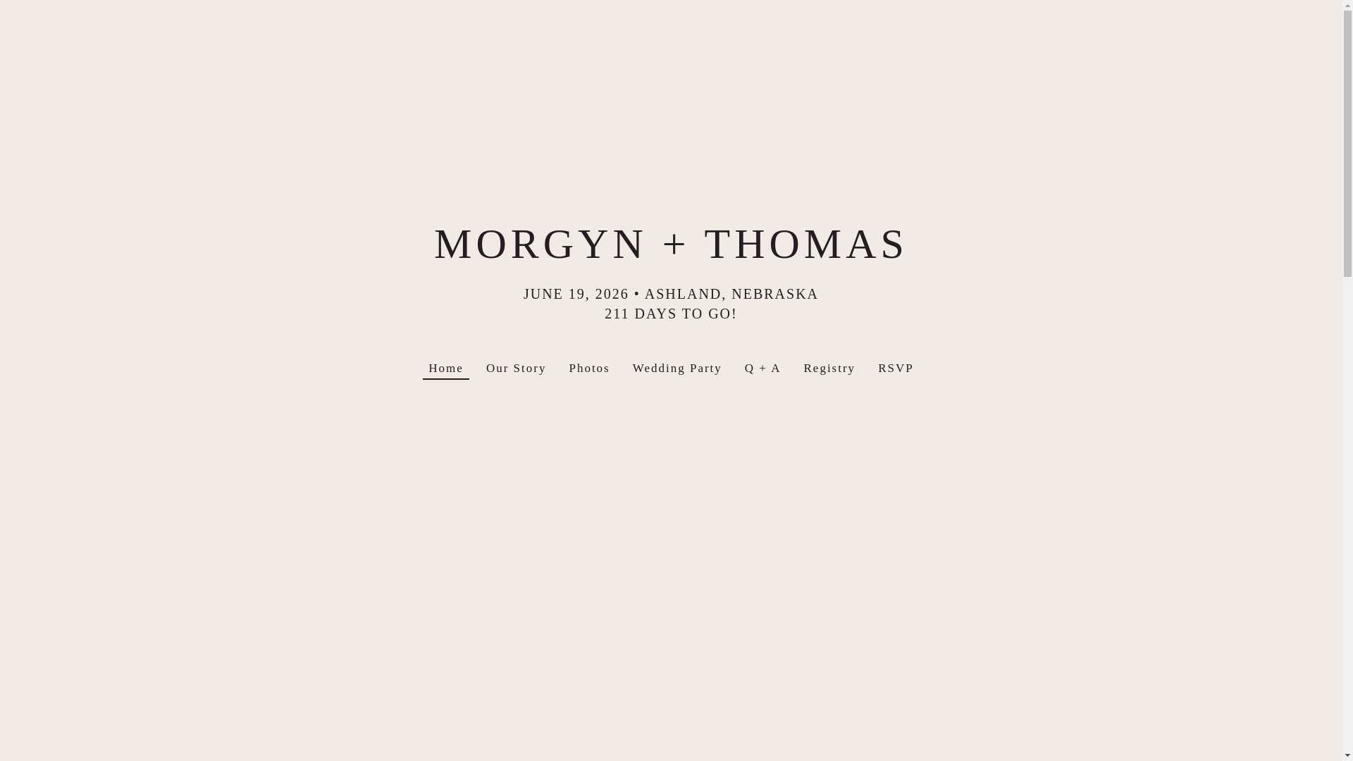 website screenshot of https://thomasparkerandmorgyngoldsberry.com/