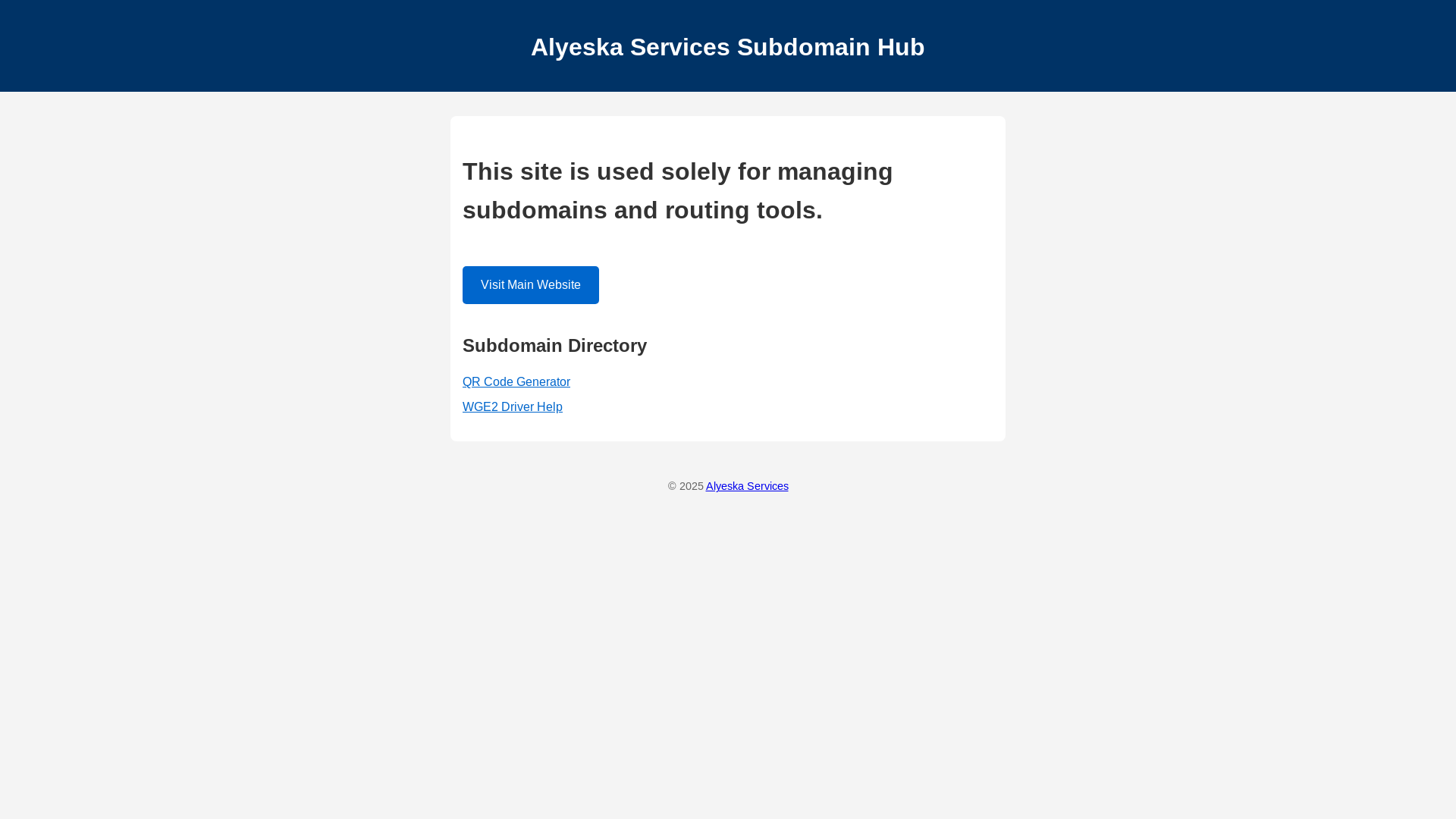 website screenshot of https://alyeska-sub-site.pages.dev/