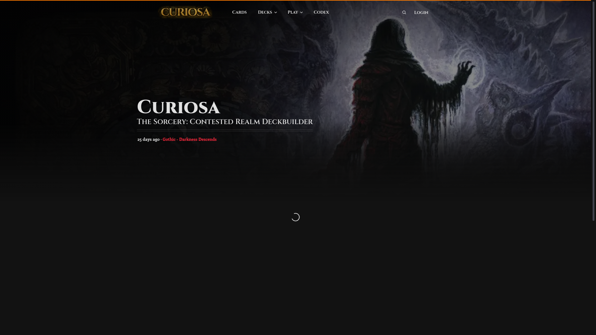website screenshot of https://curiosa.io/