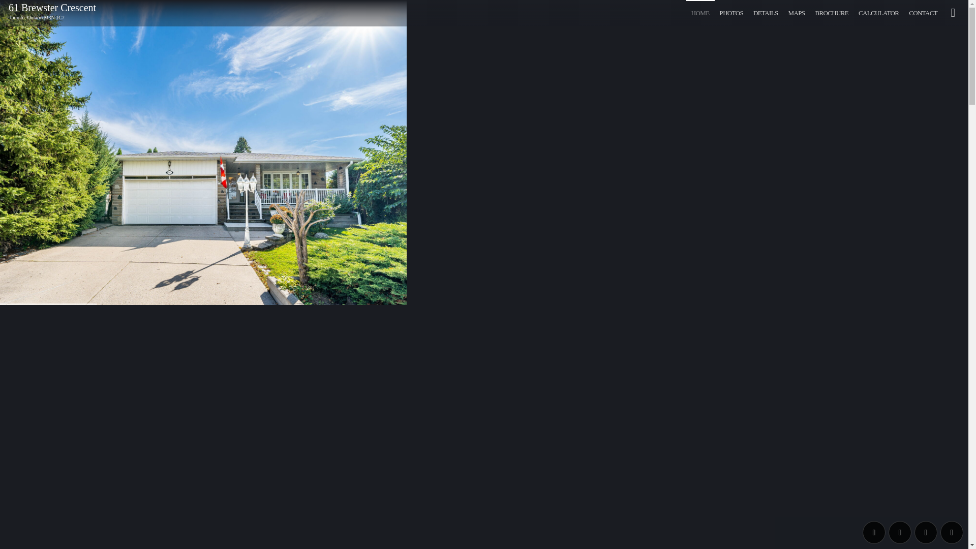 website screenshot of https://61brewster.com/