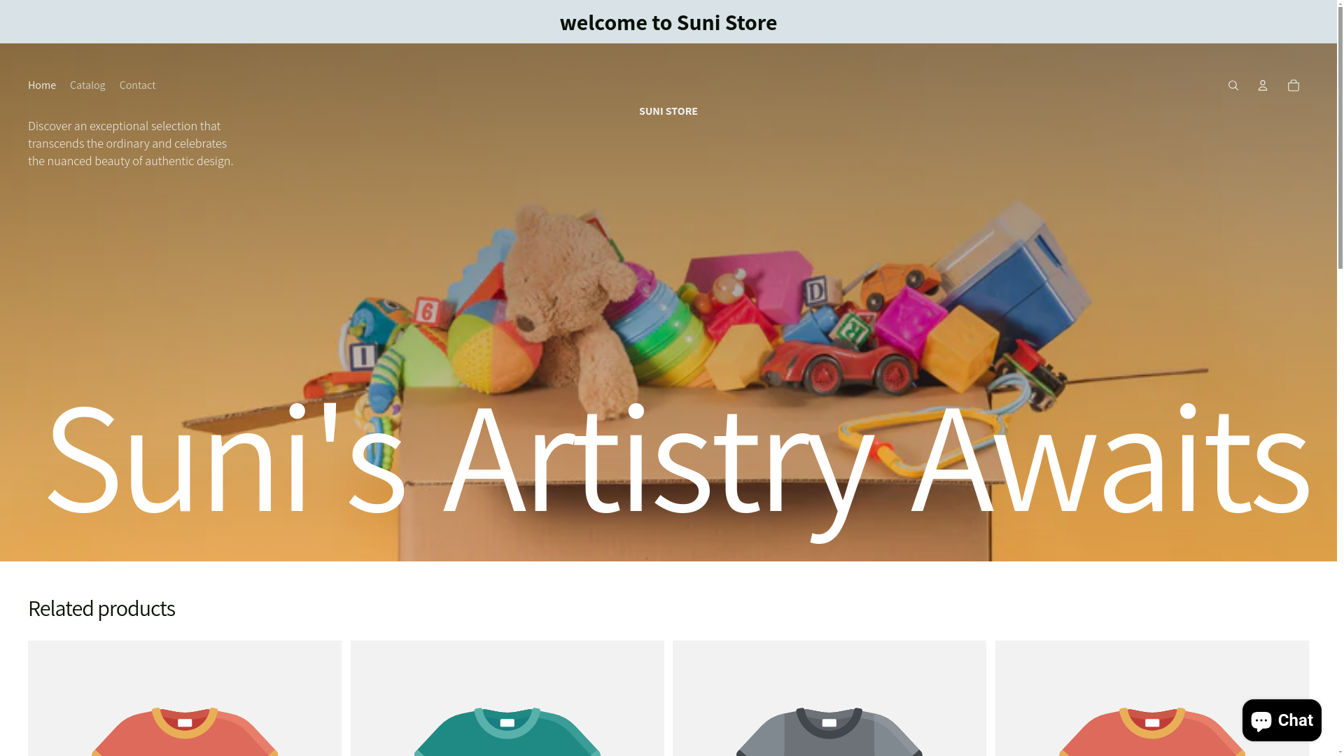 website screenshot of https://sunimart.in/