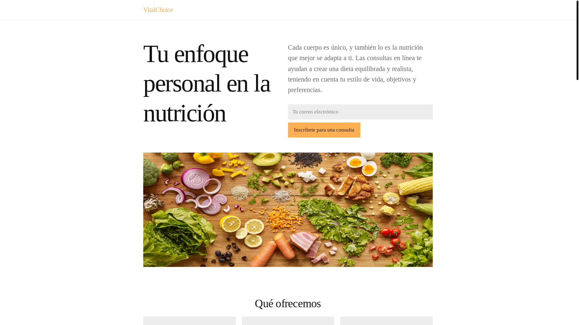 website screenshot of https://vitalchoiceb.com/
