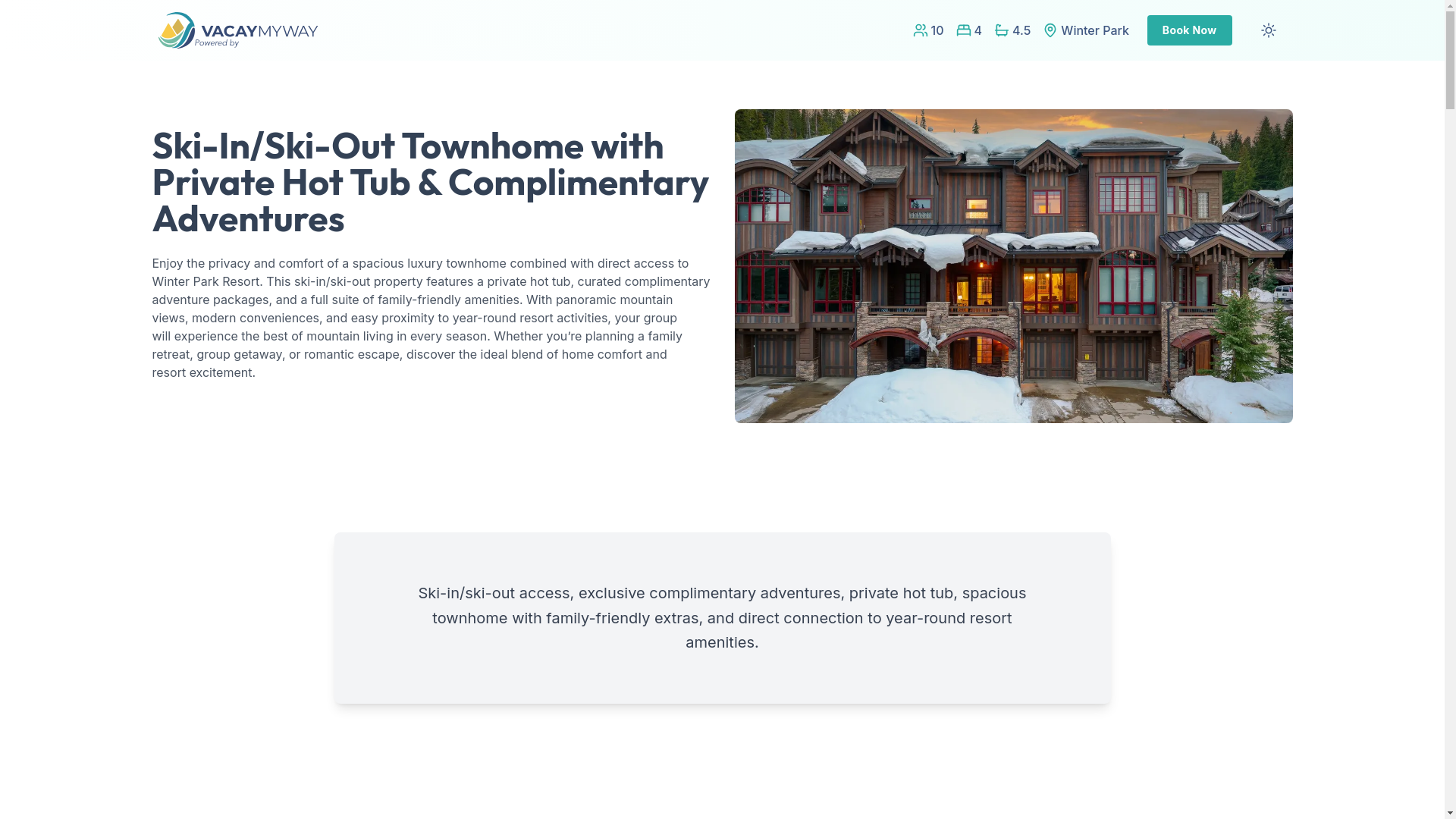 website screenshot of https://basecampskiin.house/