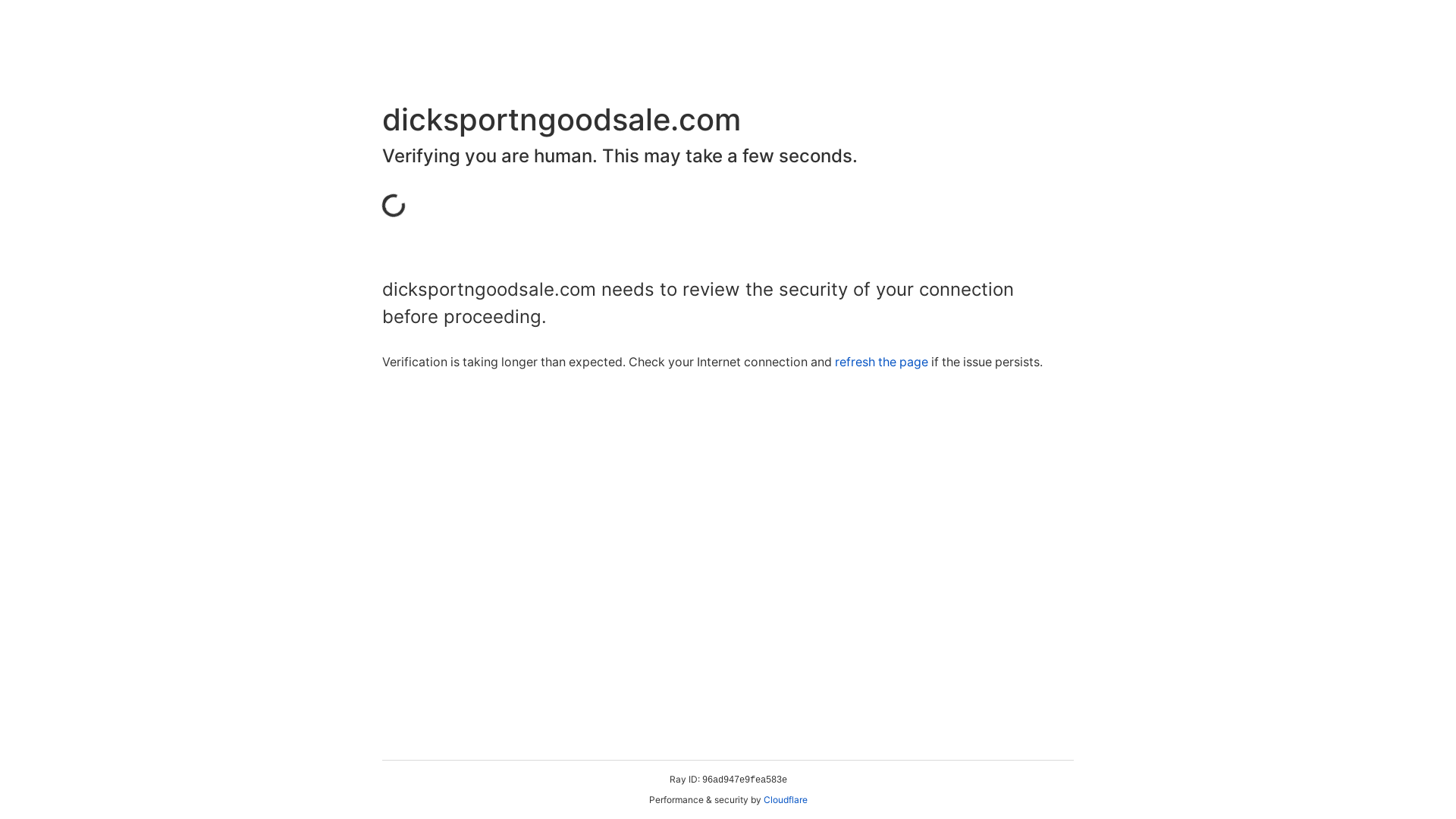 website screenshot of https://dicksportngoodsale.com/