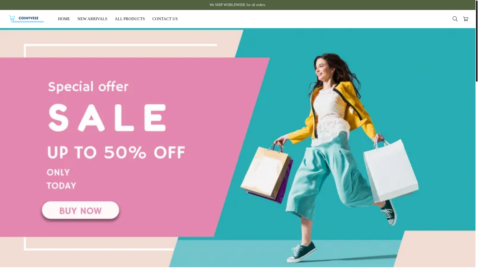 website screenshot of https://coinyvese.com/