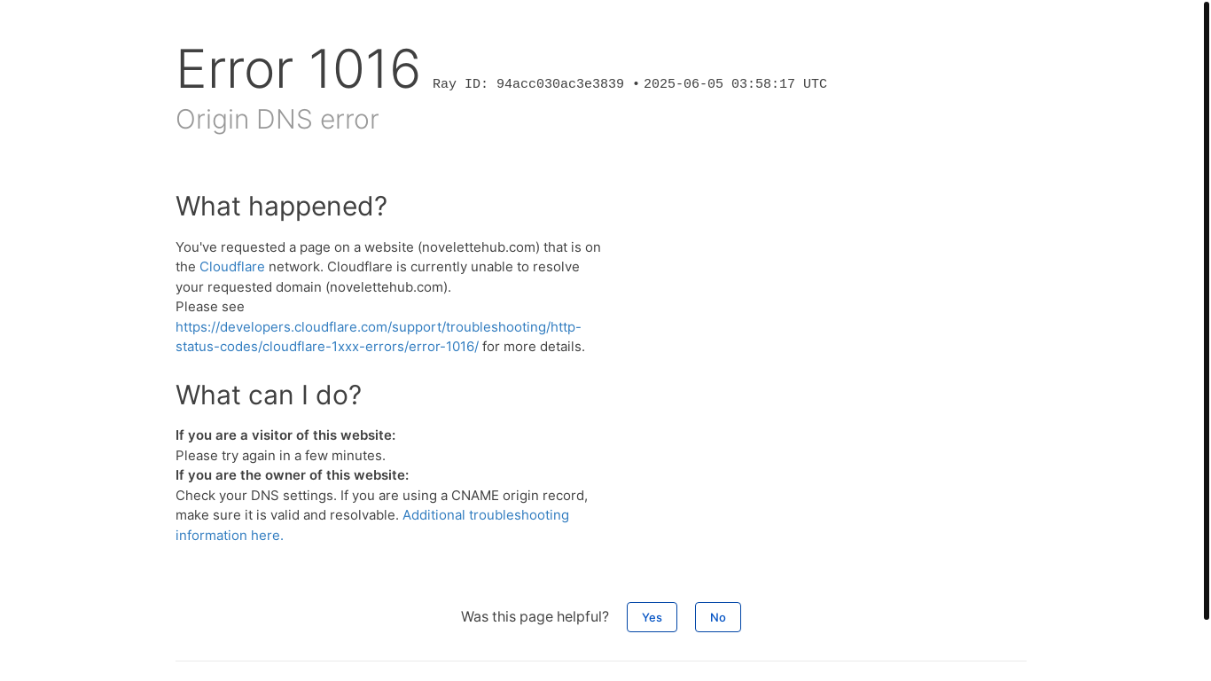 website screenshot of https://novelettehub.com/